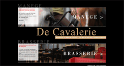 Desktop Screenshot of decavalerie.be